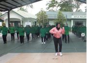 Jaga Kebugaran, Kodim Pangkalan Bun Gelar Senam bersama Prajurit dan Ibu Persit