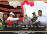Dandim 1016/Plk Hadiri Bazar Gerakan Pangan Murah