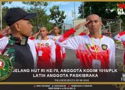 Jelang HUT RI Ke-79, Anggota Kodim 1016/Plk Latih Anggota Paskibraka