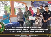 Dukung Percepatan Penghapusan Kemiskinan Exstrim, Babinsa Dampingi Penyaluran BLT-P3KE Agar Berjalan Aman dan Lancar