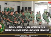 Anggota Kodim 1016/Plk Ikuti Sosialisasi Perlindungan Konsumen dan Waspada Judi Online