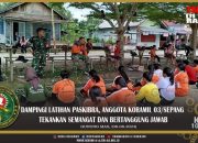 Dampingi Latihan Paskibra, Anggota Koramil 03/Sepang Tekankan Semangat Dan Bertanggung Jawab