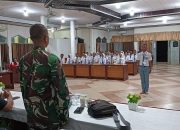 Pasi Ops Kodim 1015/Sampit Berikan Wasbang Dan Bela Negara Pada Siswa Siswi Calon Anggota Paskibraka Kabupaten Kotim