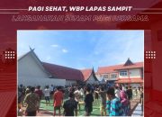 Pagi Sehat, WBP Lapas Sampit Laksanakan Senam Pagi Bersama 