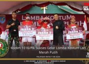 Kodim 1016/Plk Sukses Gelar Lomba Kostum Lari Merah Putih