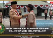 Dandim 1016/Plk Buka Pelaksanaan Kemah Saka Wira Kartika Kodim 1016/Palangka Raya 