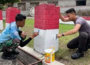 Momen Sambut HUT Kemerdekaan RI Ke-79, Kodim 1012/Btk Gelar Kegiatan Gotong Royong Bersama