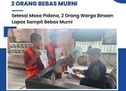 Selesai Masa Pidana, 2 Orang Warga Binaan Lapas Sampit Bebas Murni