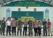 Jalin Sinergitas TNI-Polri, Dandim 1019/Ktg Terima Kunjungan Kapolres Katingan yang Baru