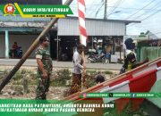 Bangkitkan Rasa Patriotisme, Anggota Babinsa Kodim 1019/Katingan Himbau Warga Pasang Bendera