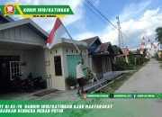HUT RI Ke-79 Dandim 1019/KatinganAjak Masyarakat Kibarkan Bendera Merah Putih