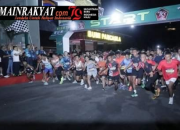 Generasi muda sehat jauhkan dari Narkoba Nightrun bersama Korem 102/PJg.
