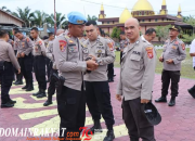 Polres Katingan Melaksanakan Giat penegakan dan penertiban disiplin (Gaktibplin) Seusai Apel Pagi