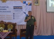 Dandim 1014/Pbn Berikan Materi Wawasan Kebangsaan Dan Bela Negara Kepada Mahasiswa Baru Untama