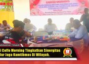 Melalui Coffee Morning Tingkatkan Sinergitas Tiga Pilar Jaga Kamtibmas di Wilayah.
