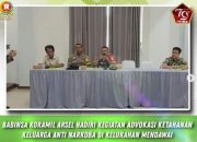 Babinsa Koramil Arsel Hadiri Kegiatan Advokasi Ketahanan Keluarga Anti Narkoba di Kelurahan Mendawai