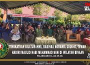 Tingkatkan Silaturahmi, Babinsa Koramil 1016-07/Tewah Hadiri Maulid Nabi Muhammad SAW di Wilayah Binaan