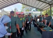 Pengukuran baju PDH Kepada Seluruh Personil Kodim 1014/Pbn