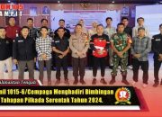Danramil 1015-06/Cempaga Menghadiri kegiatan Bimbingan Teknis Tahapan Pilkada Serentak Tahun 2024