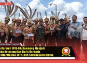 Babinsa Koramil 1015-04/Baamang Menjadi Juri Lomba Keterampilan Baris Berbaris Tingkat SMA/MA dan SLTP/MTs Se Kabupaten Kotim