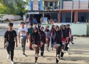 Pelatihan PBB Oleh Babinsa 03/Kolam Sebagai Dasar Kedisiplinan Saka Wira Kartika