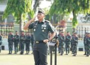 Danrem 102/Pjg Pimpin Upacara 17-an bulan Sebtember 2024.