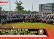 Tingkatkan Sinergitas,Danramil 1015-02/Mentaya Hilir Utara Besama Satpol PP Kab.Kotim Gelar Pelatihan Penikatan Kapasitas Sumberdaya Manusia Satuan Anggota Linmas