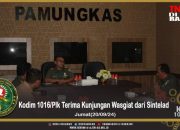 Kodim 1016/Plk Terima Kunjungan Wasgiat dari Sintelad