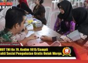 Jelang HUT TNI ke-79, Kodim 1015/Sampit Gelar Bakti Sosial Pengobatan Gratis untuk Warga