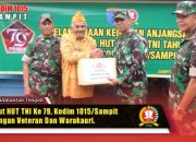 Anjangsana Kodim 1015/Sampit, Wujud Penghormatan kepada Veteran Dan Warakawuri Di HUT TNI ke-79