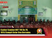 Doa Bersama Prajurit dan Keluarga Kodim 1015/Sampit, Wujud Syukur Sambut HUT TNI ke-79