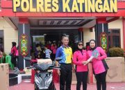 Peringati HKGB ke 72, Bhayangkari Cabang Katingan Gelar Senam Bersama 