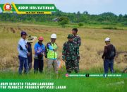 Dandim 1019/Ktg Terjun Langsung Untuk Mengecek Program Optimasi Lahan