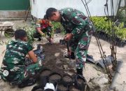 Tingkatkan Penghijauan, Koramil Sukamara Galakkan Pembibitan Tanaman Keras