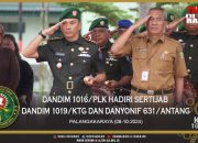 Brigjen TNI Iwan Rosandriyanto Pimpin Sertijab Dandim 1019/Katingan dan Danyonif 631/Antang, Tegaskan Sinergi TNI di Palangka Raya