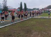 Guna Menjaga Kebugaran Dan Pererat Kebersamaan Kodim 1015/Sampit Gelar Olahraga Bersama 