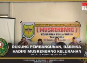 Babinsa Koramil 06/Kurun Serka Virgo Tegaskan Komitmen dalam Musrenbang, Bersama Membangun Kemajuan Kuala Kurun