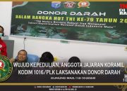 Sinergi TNI dan Masyarakat, Gotong Royong untuk Kemanusiaan melalui Donor Darah di Gunung Mas
