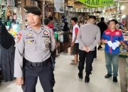 Personel OMP Polresta Palangka Raya Amankan Kampanye di Pasar Kahayan