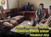 Pererat Sinergitas, Babinsa Medangsari Komsos Dengan Perangkat Desa