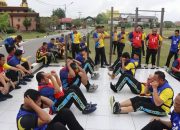 Polres Katingan Gelar tes Kesemaptaan Jasmani dan Beladiri Polri.