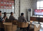 Kapolresta Palangka Raya Ikuti Zoom Meeting Membangun SDM Polri Berkarakter Bhayangkara Indonesia