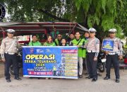 Personel Satlantas Polresta Palangka Raya Gencarkan Sosialisasi Operasi Zebra Telabang 2024