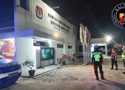 Anggota Satlantas Polresta Palangka Raya Kunjungi Kantor Bawaslu dan KPU untuk Amankan Pilkada