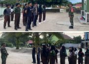 Tanamkan Kedisiplinan, Babinsa Kolam Berikan Pelatihan PBB Kepada Pramuka