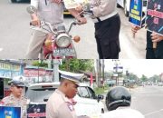 Peduli Keselamatan Pengendara, Satlantas Polresta Palangka Raya Ingatkan Patuhi Aturan Lalu Lintas 