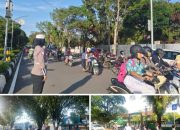 Personel Satlantas Polresta Palangka Raya Siaga di Lokasi Penyeberangan Pelajar