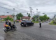 Polisi Jaga Senyum Pagi Warga Kuala Kurun, Lalu Lintas Lancar dan Aman