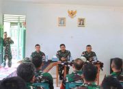Kunjungi Koramil 05/Ketungau Hulu, Pangdam XII/Tpr Tekankan Kepada Babinsa Jaga Netralitas TNI