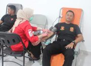 Batalyon B Pelopor Satbrimob Polda Kalteng Gelar Bakti Kesehatan Donor Darah Sambut HUT Ke-79 Korps Brimob Polri